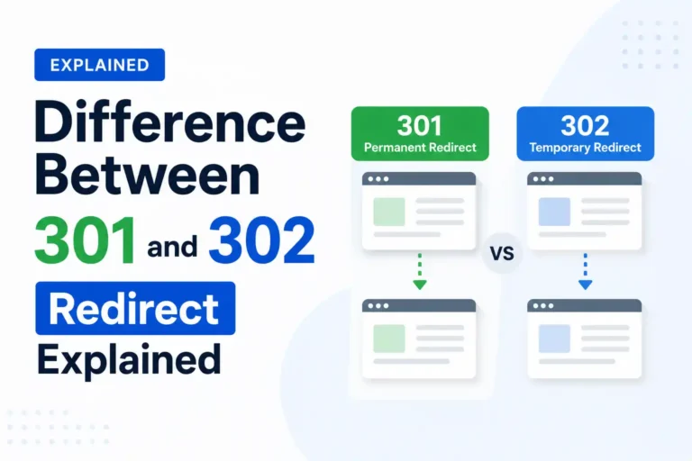 Difference Between 301 and 302 Redirect Explained